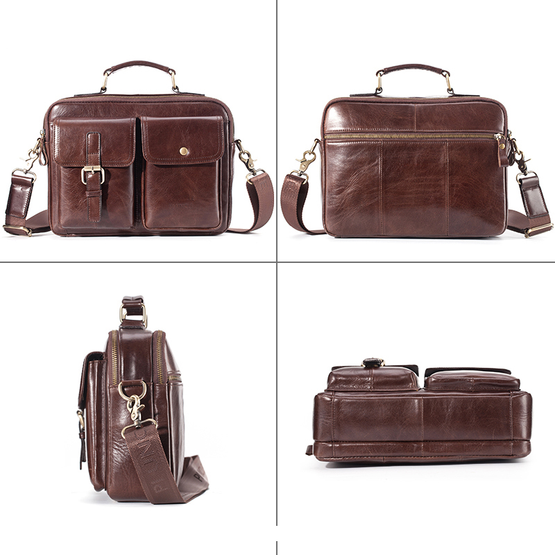 Nuevo bolso bandolera de cuero - Leather Briefcase reseña y precio