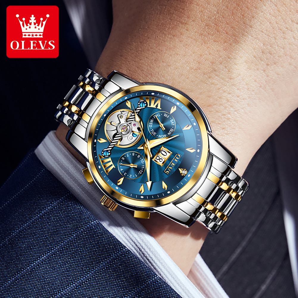 OLEVS relojes para hombre, mod - Luxury Watch Men reseña y precio