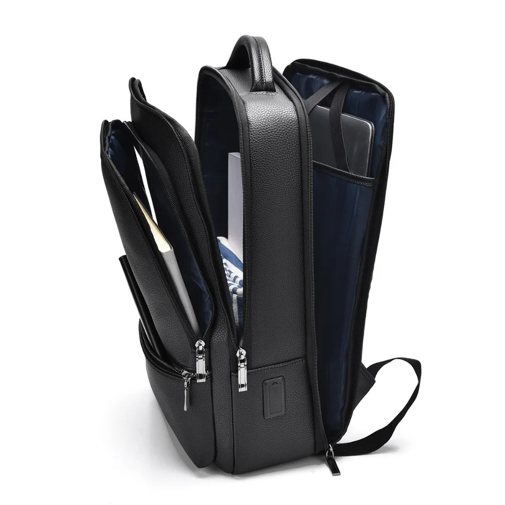 Mochila de cuero PU para hombr - Leather Briefcase reseña y precio