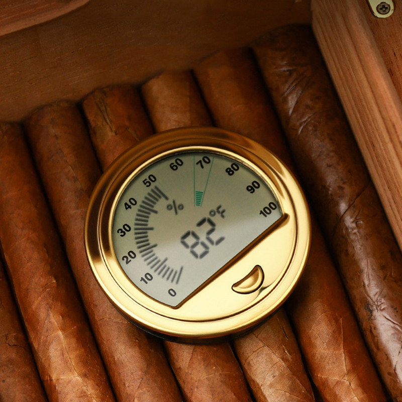Mini higrómetro de cigarros, a - Premium Cigar Case reseña y precio